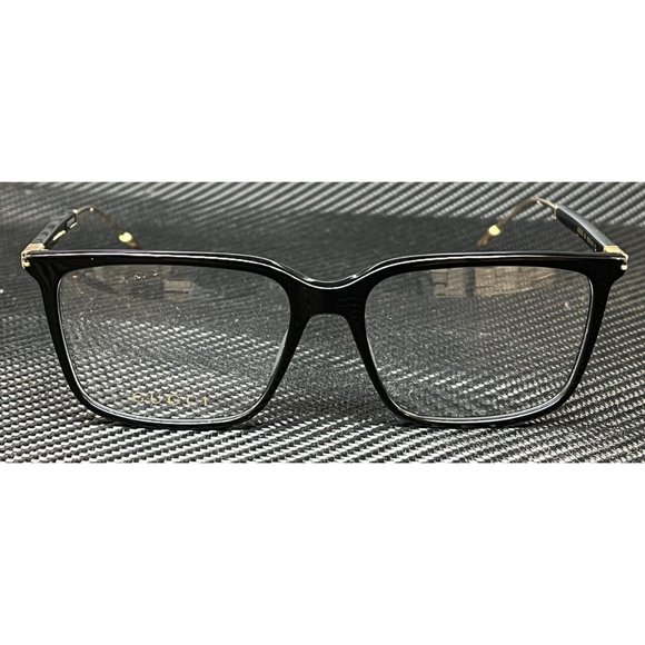 Gucci Mens Black Gold 56mm Sunglasses - Picture 2 of 4